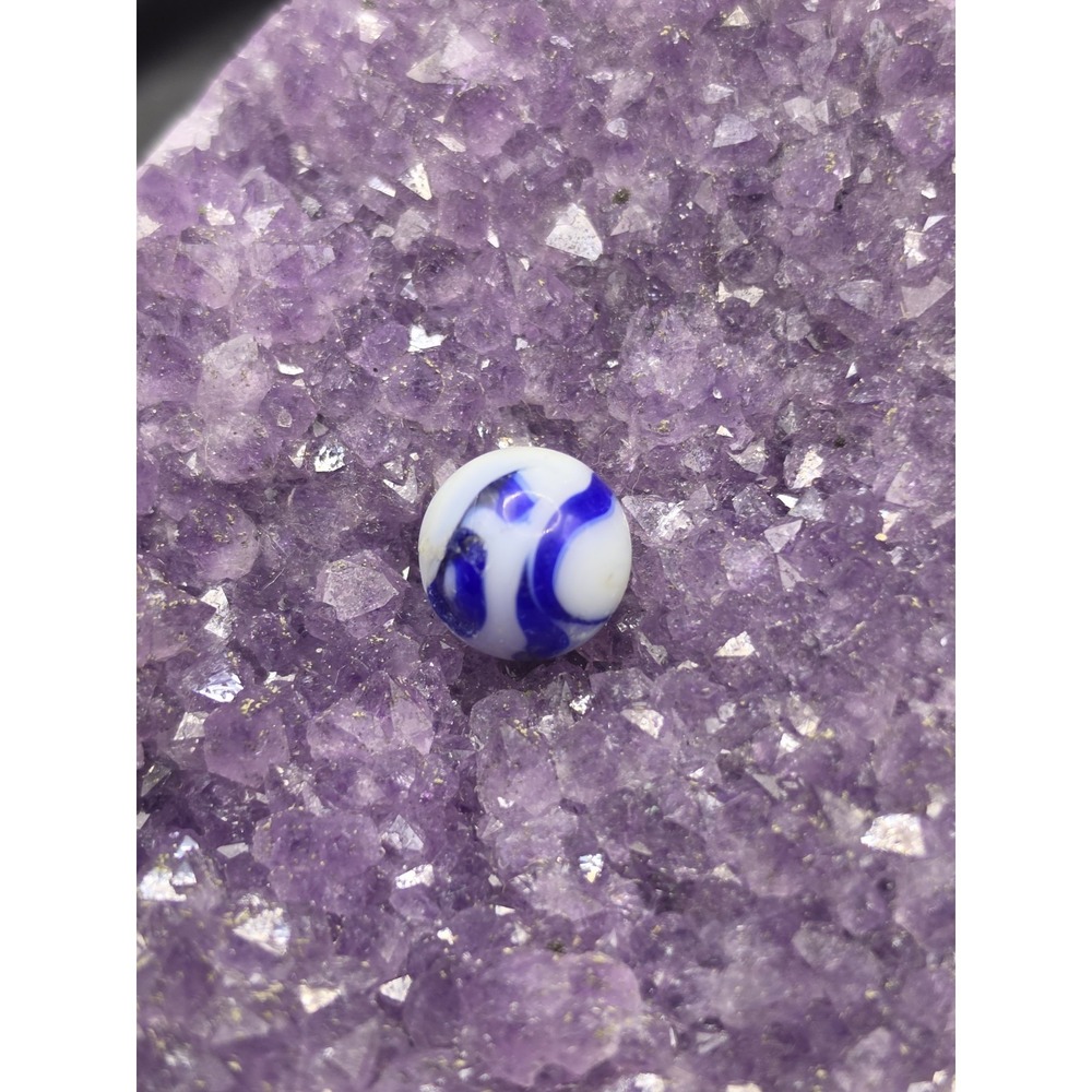 Antique/Vintage Collectible ,Blue And White,Toy Marble